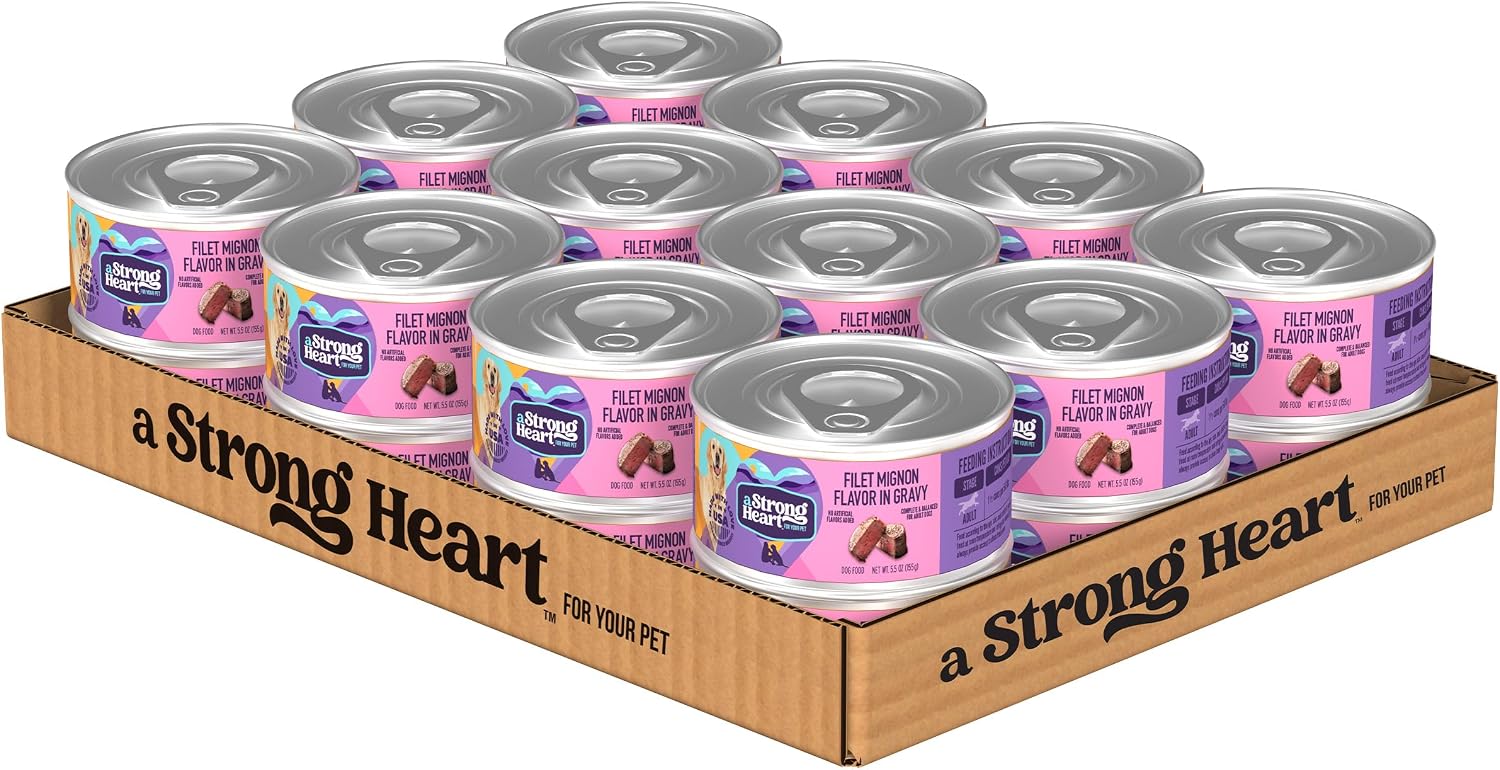 A Strong Heart Wet Puppy Food, Chicken & Beef Dinner - 5.5 oz Cans (Pack of 24), Made in the USA with Real Chicken & Beef - Image 12