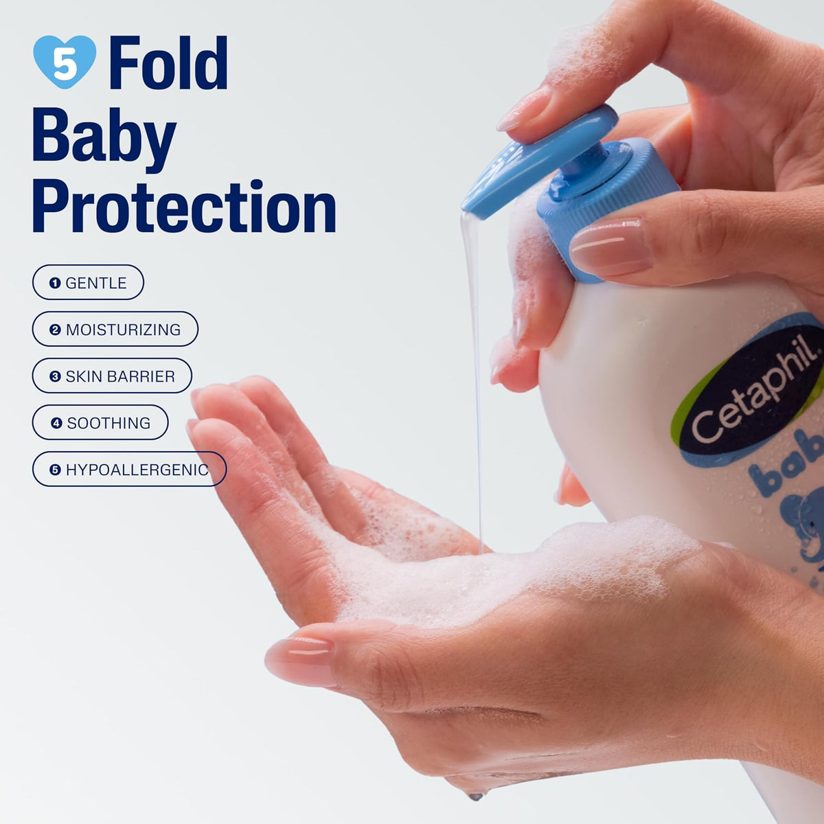 Cetaphil baby wash organic calendula back label details