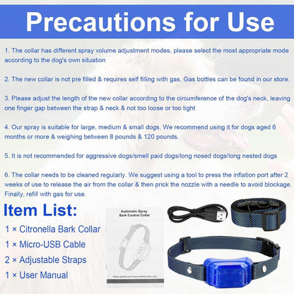 Humane citronella dog training collar lifestyle shot