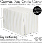 Sweet Jojo Designs contemporary minimalist dog kennel wrap angled view