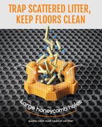 Powools easy to clean envelope design litter mat being emptied