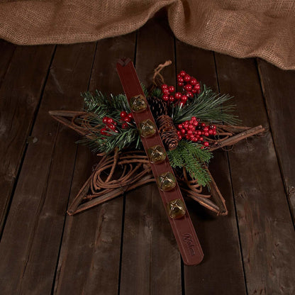 Nohma Leather rustic door bells for holiday home decor