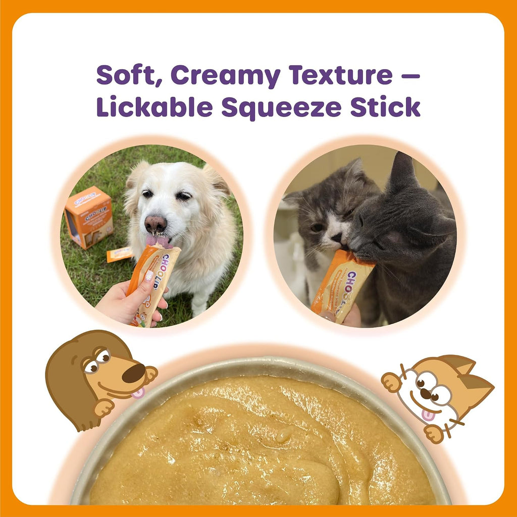 Variety of seafood flavors in Choolip squeeze treat bundle