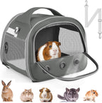 Bissap guinea pig carrier bag front view showing transparent window