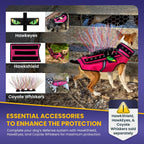 CoyoteVest SpikeVest Dog Harness | Stab-Resistant Protective Vest | Coyote Vest for Dogs | Defends Against Coyotes, Dogs, Birds of Prey | Reflective Safety, Made in USA (S-Neon Pink) - Image 9