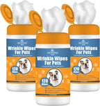 NOVEHA Pet Wipes - Formulated Pet Wipes - for Facial and Finger Folds, Underarms - 3" x 2" Size (150 Counts) - Image 11