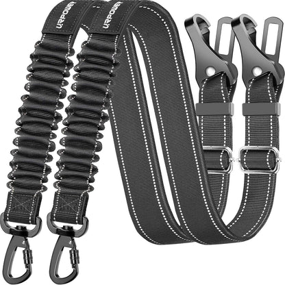 URPOWER 3-in-1 dog seat belt front view for car safety
