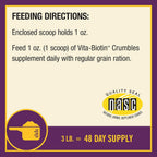 Premium horse hoof wall strengthening biotin crumbles product image