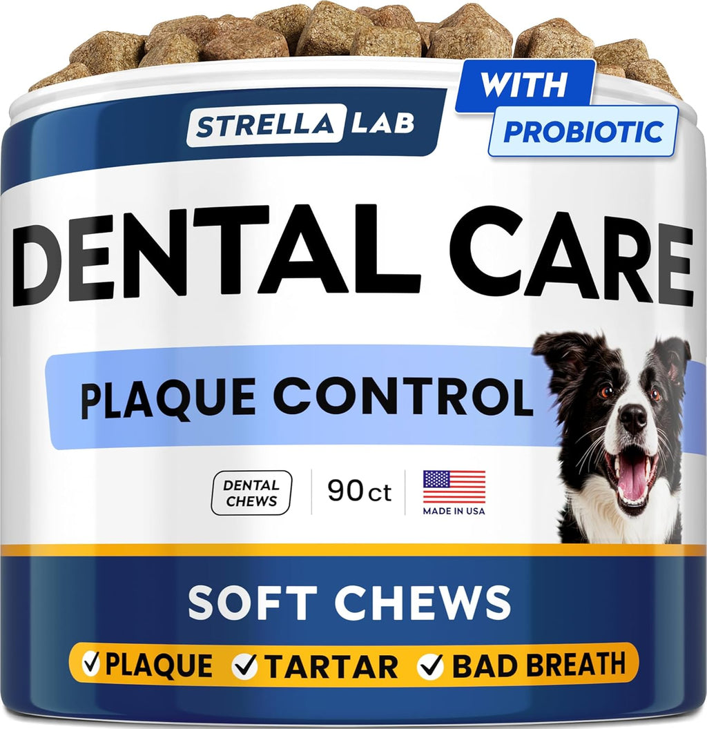 STRELLALAB Anal Gland Support Chews - Scoot Treatment - Digestive Enzymes, Prebiotics & Fiber Supplement for Dogs Digestion & Gut Health. Proprietary Blend of Beet, Psyllium, Dandelion & Pumpkin 120Ct - Image 10