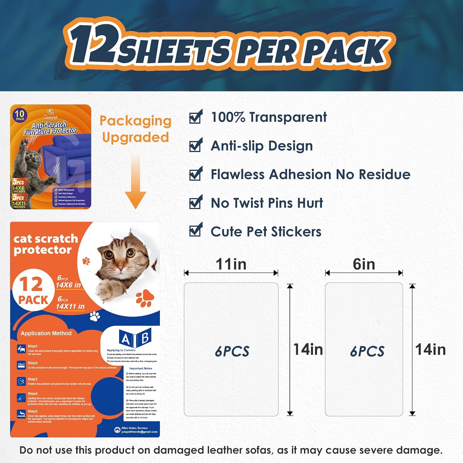 Protector sheet protecting furniture corner from cat