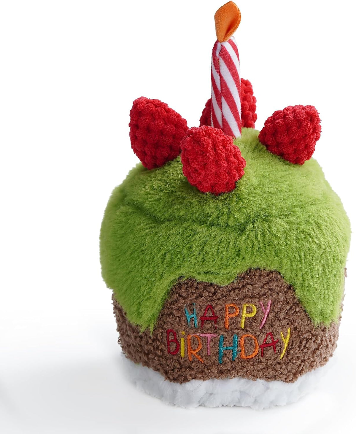 Detailed view of Fuzzwoof cake toy base for small medium large dogs