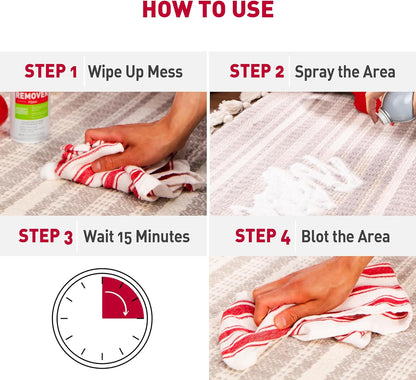 Nature's Miracle severe mess cat cleaning spray shown in a home setting