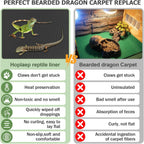 Close up of the non-slip dotted texture on the reptile flooring