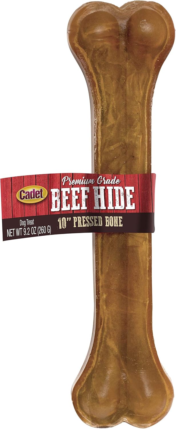 Cadet Premium Grade Pressed Beef Hide Bones, Long Lasting Rawhide Dog Chews, 6.5 Inch (12 Count) - Image 9