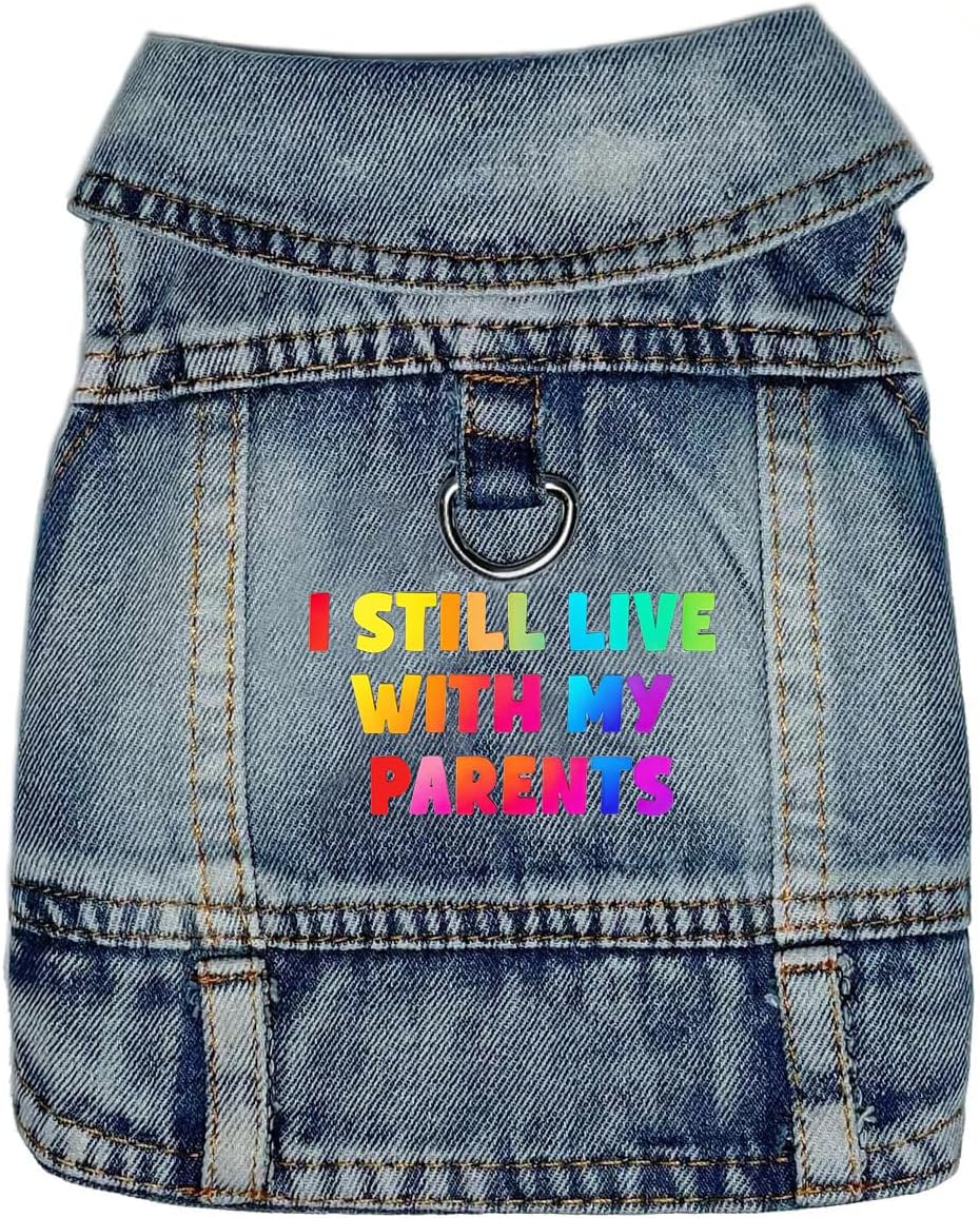 Dog Jeans Jacket Mommy's Boy Denim Pet Coat for Puppy Small Dogs Classic Overalls Male Cat Costumes Washed Vest Clothes Outfit T-Shirts Chihuahua,Yorkie,TeacupX-Small - Image 10
