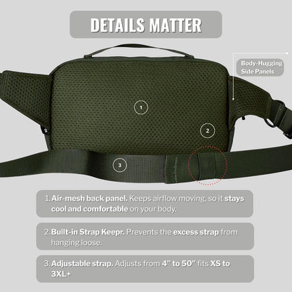 Side view of SUSU dog bag highlighting poop bag dispenser slot