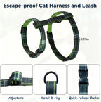Close up of Mihachi cat harness back D-ring