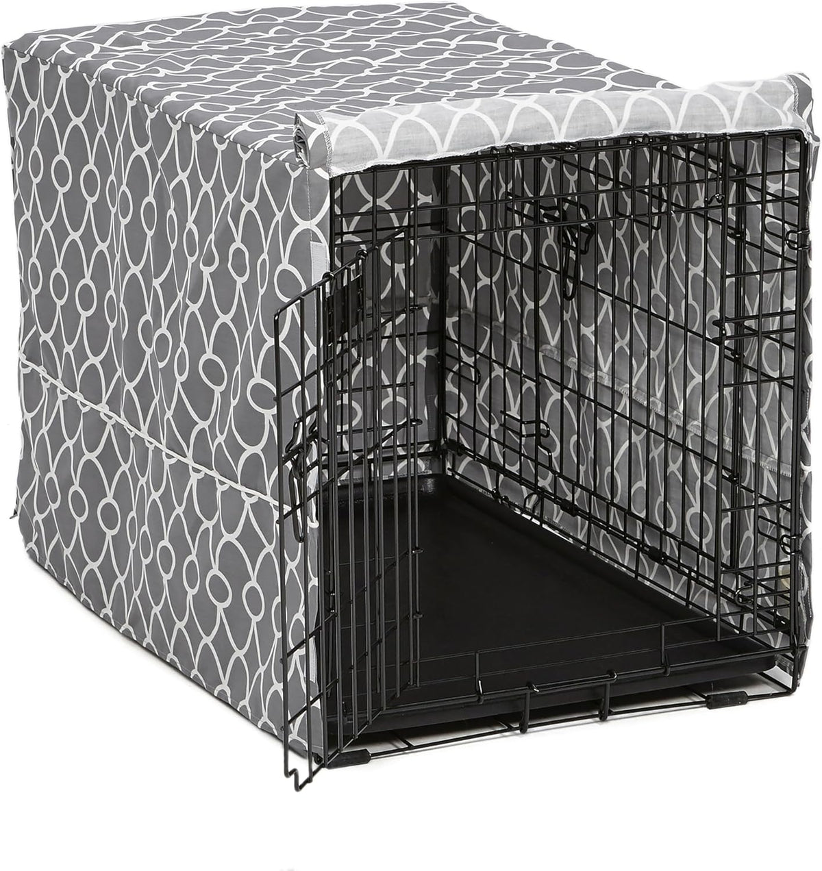 MidWest Homes for Pets XL Dog Crate Cover, Black Polyester Privacy Kennel Cover Fits Most 48-inch Crates, Machine Washable, Reduces Barking & Chewing - Image 12