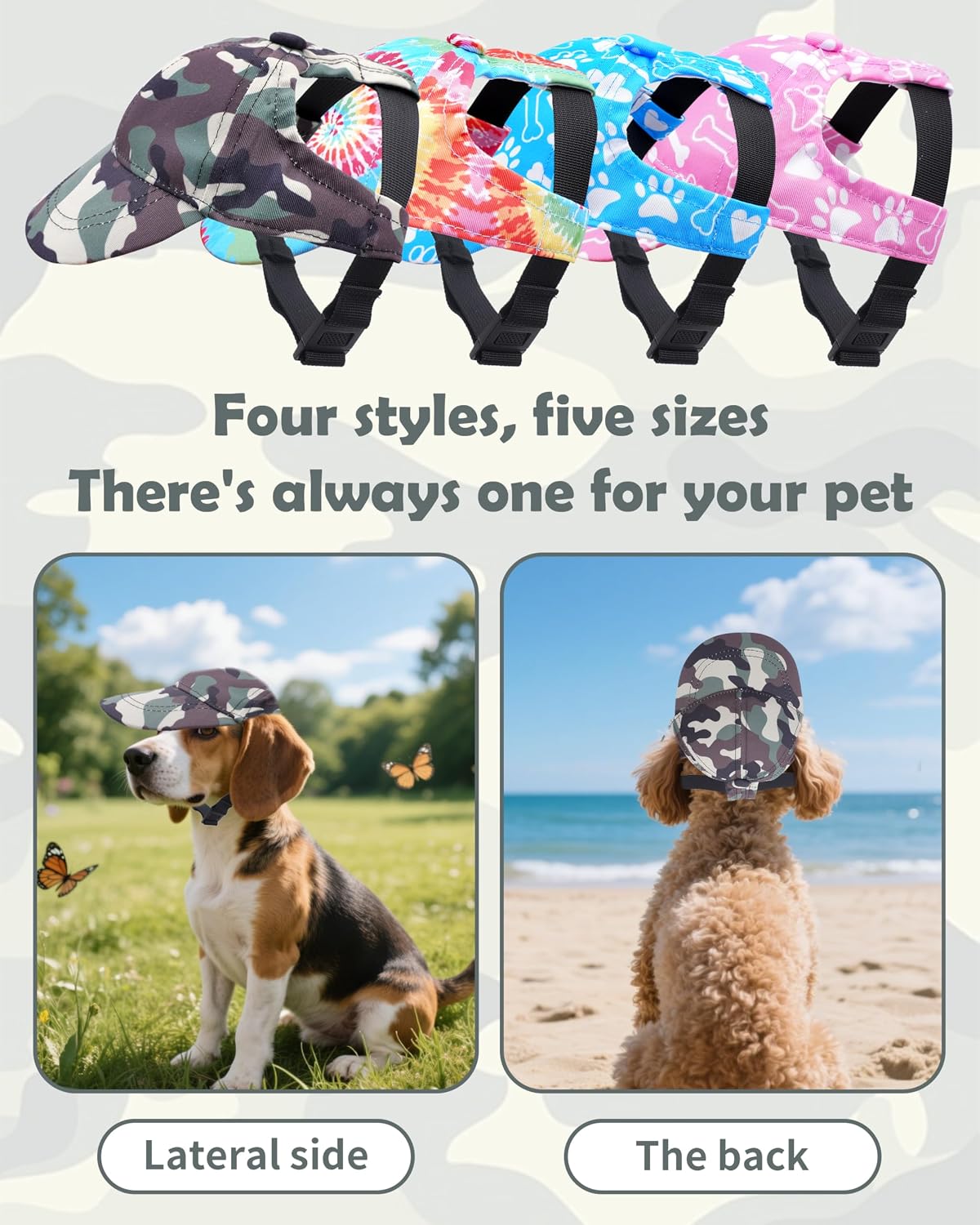 Pet Show dog cap showing ear hole placement