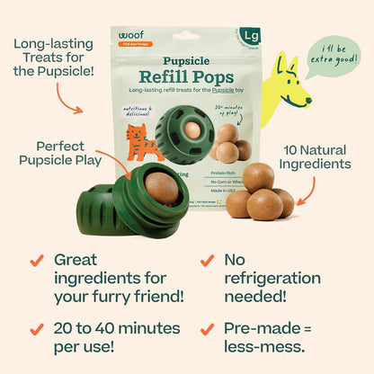 Premium grain-free imported dog chew snacks featuring natural beef and peanut butter ingredients.