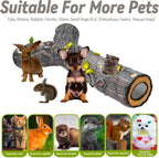 Sturdy steel frame pet tunnel designed for rabbits and indoor felines