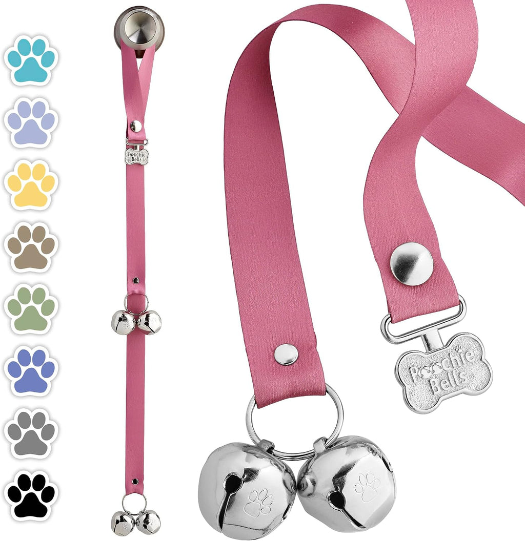 PoochieBells Dog Door Bells for Potty Training, Quick & Easy Puppy Potty Training Method Included, Handcrafted in USA with Loud, Paw-Safe Bells, Espresso - Image 9