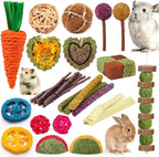 VESPRO YIXUND rabbit and guinea pig toys front view of natural chew sticks pack
