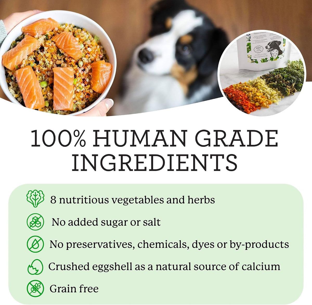 Dr. Harvey's dog food base mix nutrient information