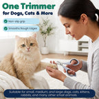 Ocean Plastic Clippers for Cats and Small Dogs, Professional Stainless Steel Dog Nail Trimmer, Handles Made from Recycled Ocean-Bound Plastic, All Breeds Color Blue (Blue) - Image 5