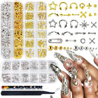 SUTOZMIWE goth nail art studs front view packaging