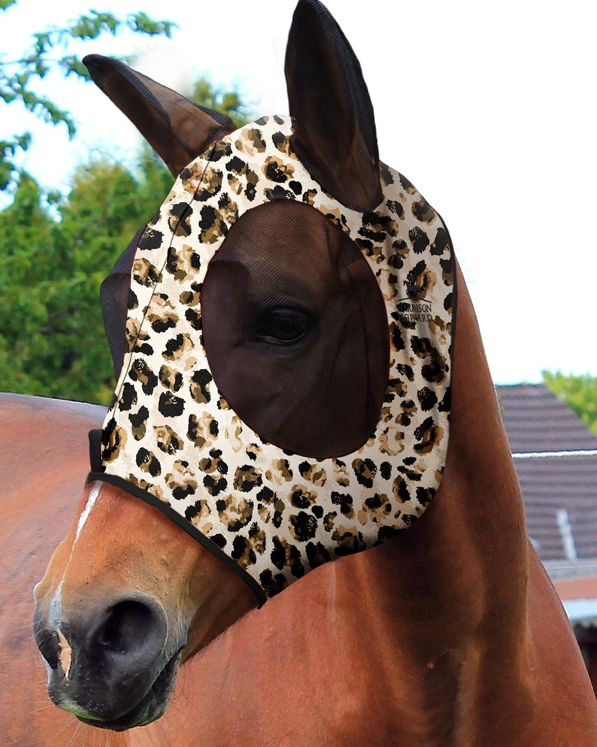 Harrison Howard Super Comfort Stretchy Fitting Horse Fly Mask with UV Protection Soft on Skin with Breathability Pastel Mix Pony - Image 13