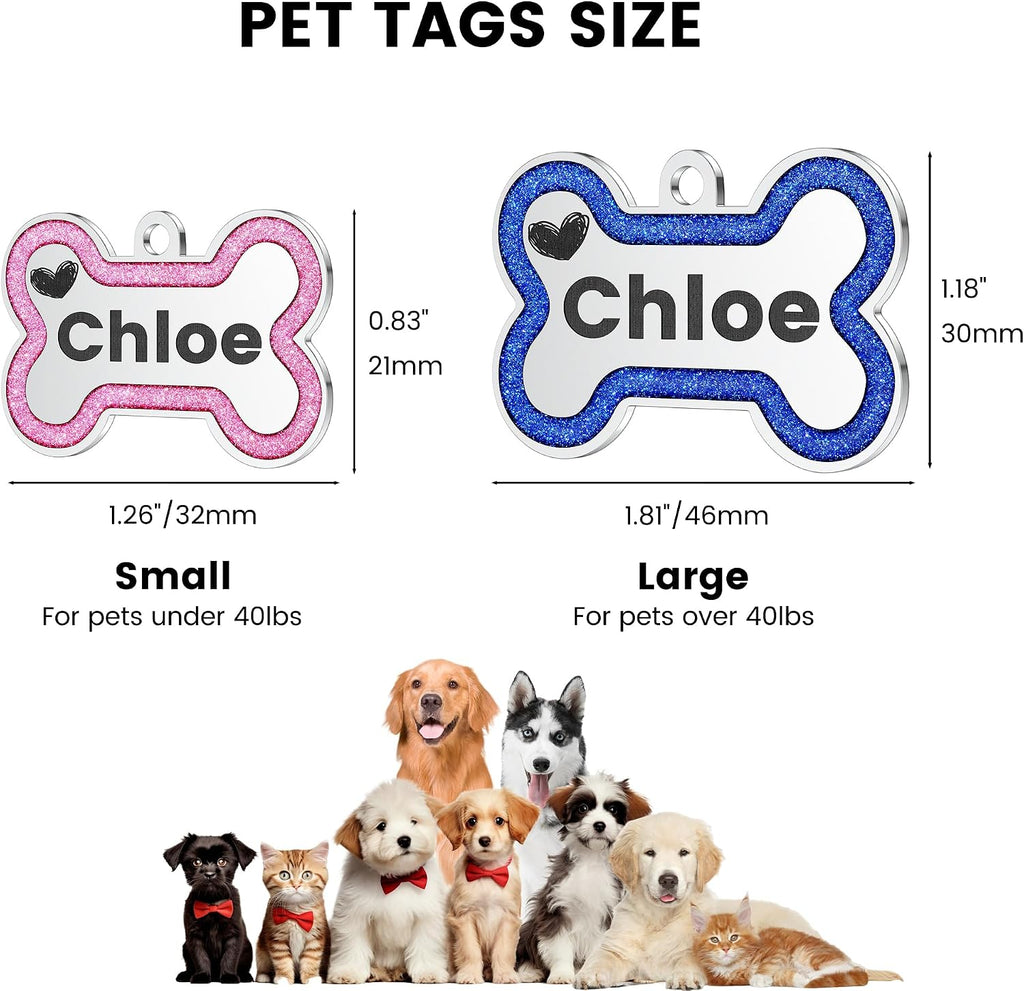 Yehanti custom pet ID tag featuring highly polished scratch free stainless steel edges.