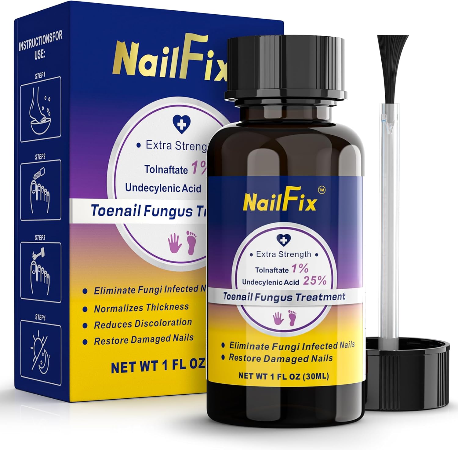 Drawzone Toenail Fungus Treatment Extra Strength front view for antifungal nail repair.