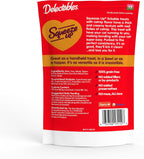 Puree cat treat infused with catnip flakes nutritional label