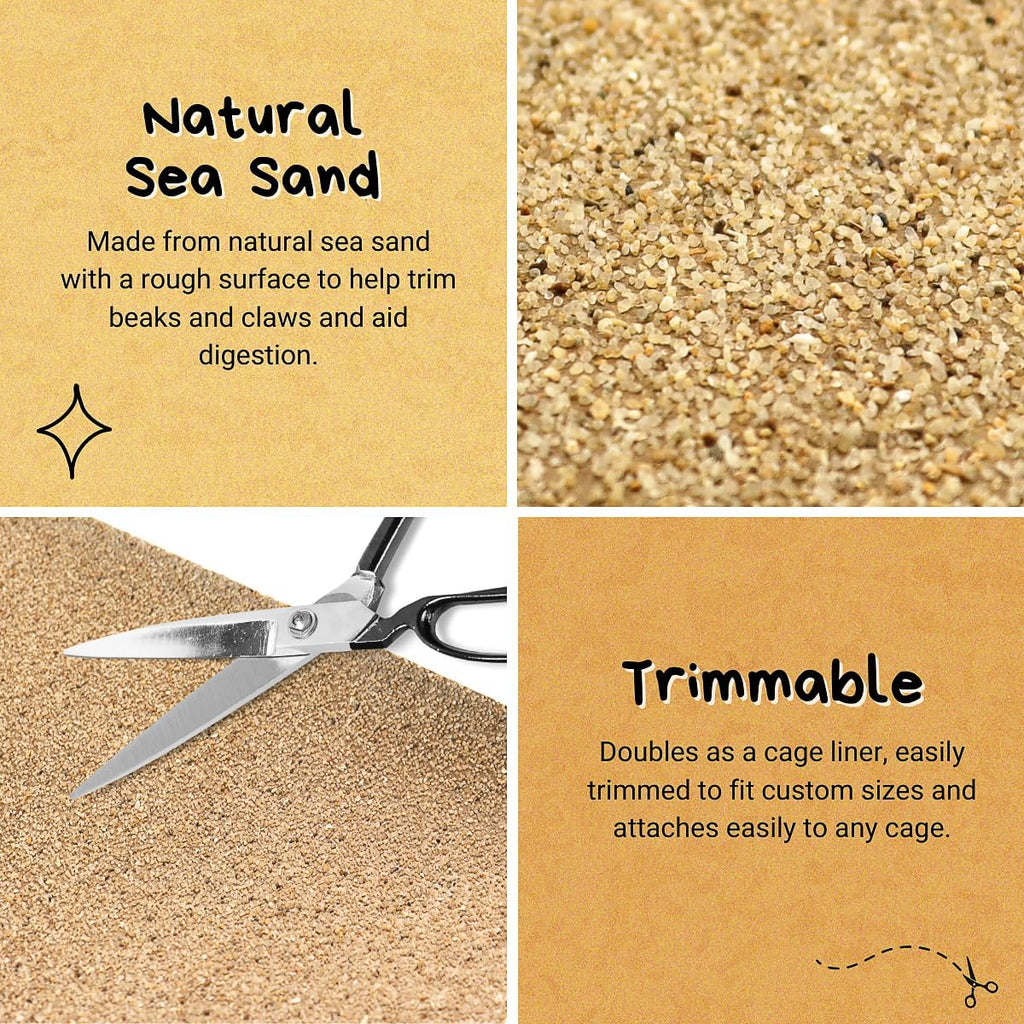 Diagram showing how to trim gravel paper for custom cage sizes