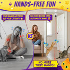 USB rechargeable electric cat teaser toy with adjustable speed controls