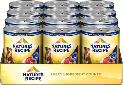 Nature's Recipe Grain Free Wet Dog Food Salmon, Sweet Potato, and Pumpkin Recipe, 13 oz. Can (Pack of 12) - Image 11