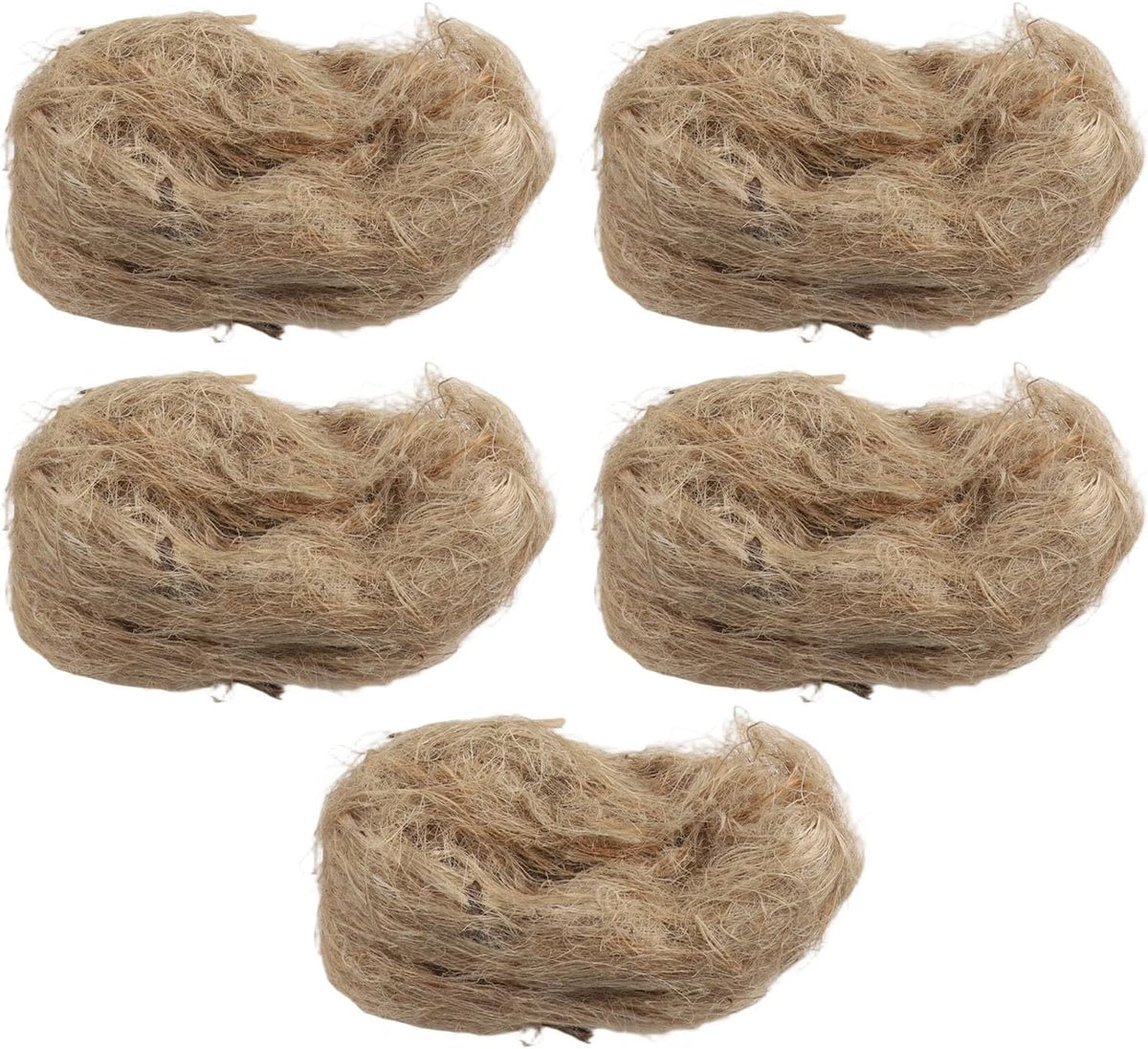 Compostable plant-based raw jute material for rustic crafting