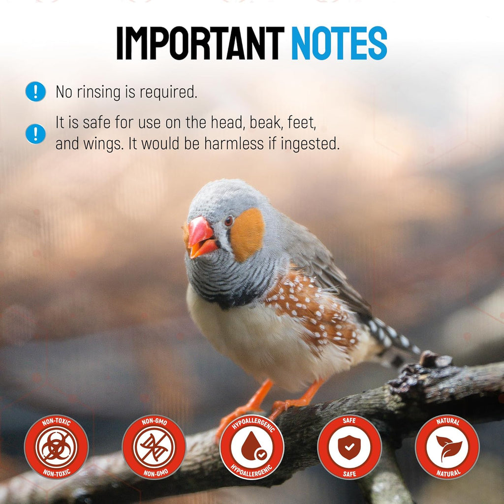 Topical silver spray bottle for avian skin care application