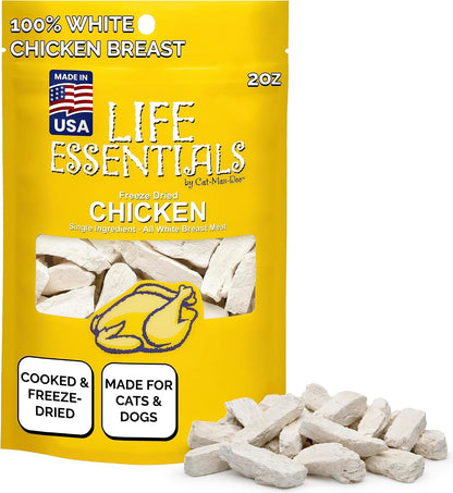 Life Essentials by Cat-Man-Doo | Chicken - 5oz. Bag | Freeze Dried Chicken Cat & Dog Treats | Healthy, Single Ingredient, Training Treats, High Protein - Image 9