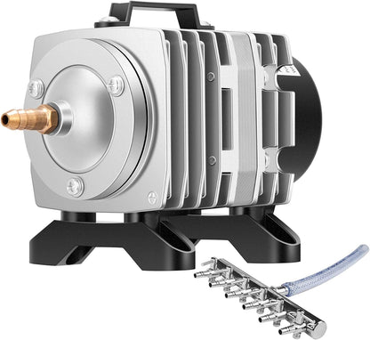 VIVOSUN Commercial Air Pump front view showing 6-outlet manifold
