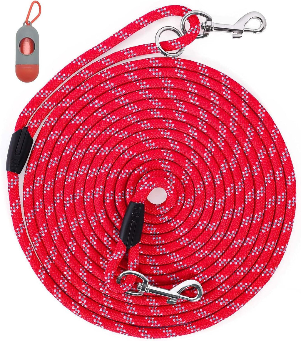 Long Dog Leash for Training 10FT/16FT/20FT/30FT/50FT/100FT, Reflective Tie Out, Heavy Duty Dog Lead for Large, Medium & Small Dogs - Outside Walking, Playing, Camping, Yard - Image 14