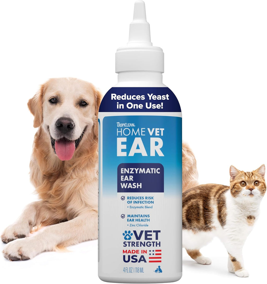 TropiClean HomeVet Medicated Ear Drops for Dogs, Vet Recommended Yeast & Fungal Treatment, Daily Dog Ear Cleaner, USA Made, 2 oz - Image 10