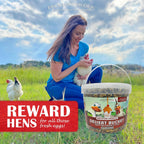 Side profile of Pecking Order Dessert Bucket with handle