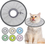Seyezo Lightweight Cat Cone Collar Soft, Soft Comfortable Cat Recovery Collar After Surgery, Elizabethan E Collar for Cats, Cone for Cats to Stop Licking (Pale Pink, Small) - Image 13