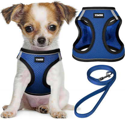 YIMEIS Dog Harness and Leash Set, No Pull Soft Mesh Pet Harness, Reflective Adjustable Puppy Vest for Small Medium Large Dogs, Cats (Pink, X-Small (Pack of 1) - Image 13
