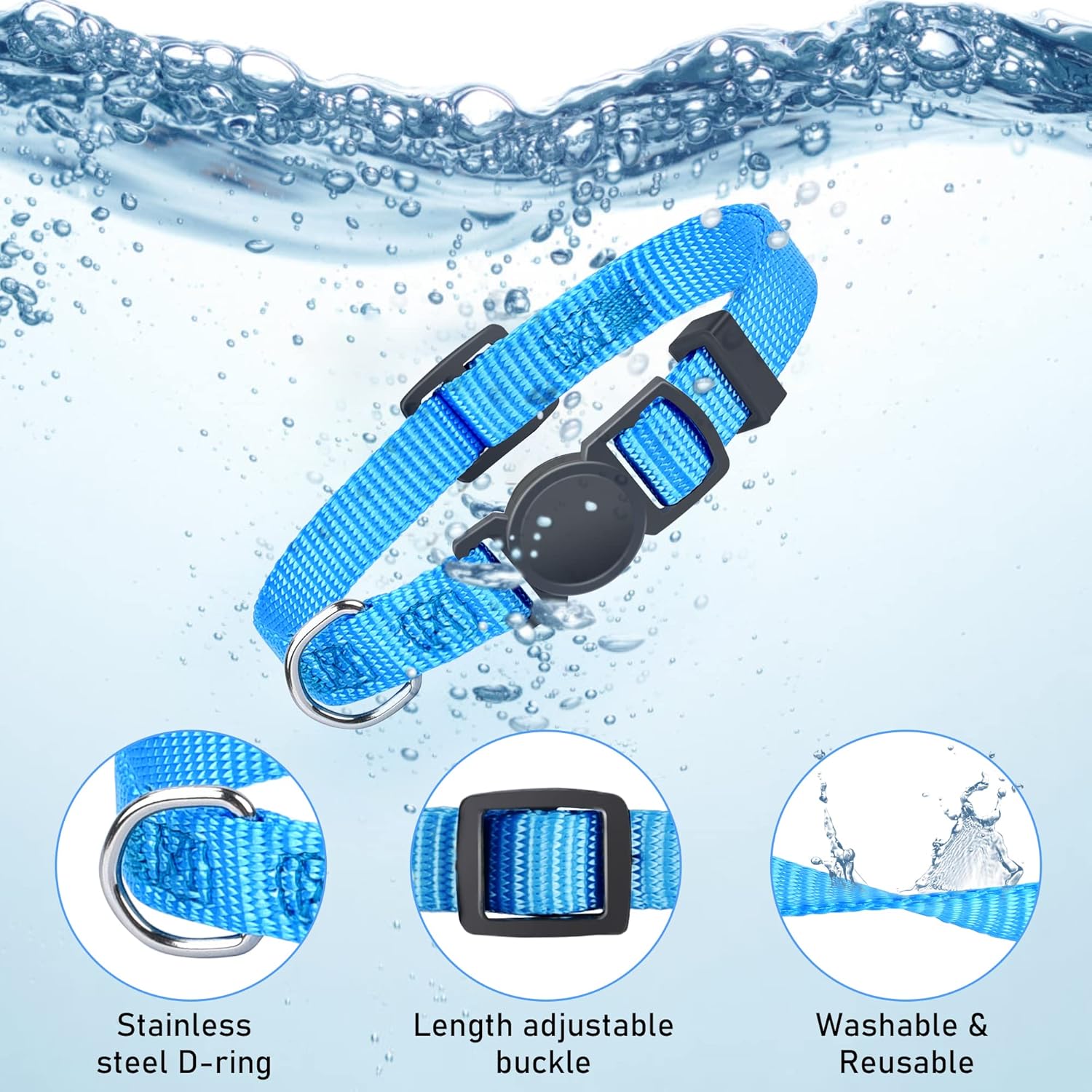 GAMUDA nylon puppy ID band close up