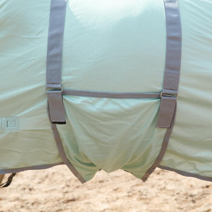 Traditional side gussets for shoulder rub protection on Gallopoff sheet