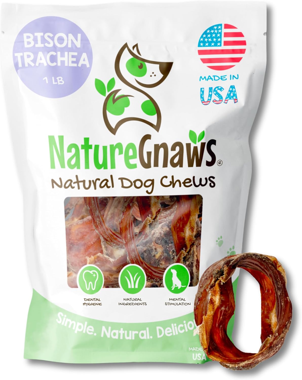 Nature Gnaws Beef Trachea Crunch Wraps for Dogs (3 Count) - Long Lasting Natural Beef Jerky Dog Chew Bones - Rawhide Free - Image 14