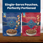 Packaging detail of Blue Buffalo Delectables 12 count variety pack